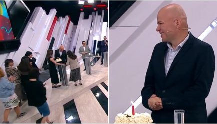 Украинец Ковтун оконфузился с тортом в свой день рождения у Соловьева и Михеева