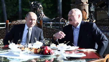 Встреча Путина и Лукашенко началась с казуса