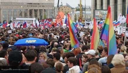 Жители Москвы возмущены поведением либерастов