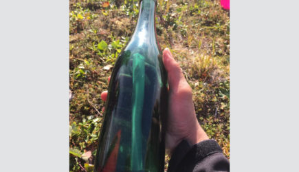 Американец нашел бутылку с посланием на русском языке времен СССР