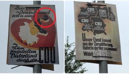 «Реакция — негативная» — Кремль о немецких плакатах с Калининградом в составе ФРГ