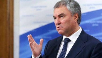 «Ничего не бойтесь»: Володин пообещал поддержать решение жителей Донбасса войти в состав РФ