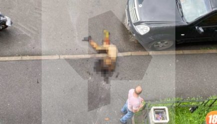 Горящее тело женщины нашли возле дома в Петербурге