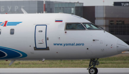 Самолет авиакомпании «Ямал», летевший в Петербург, столкнулся с птицей