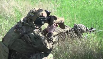 Минобороны рассказало о работе тяжелых снайперов при освобождении Новомихайловки
