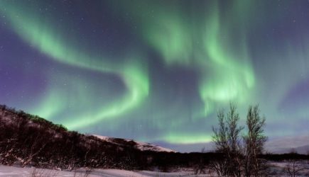 Мощная солнечная вспышка вызвала сильные полярные сияния