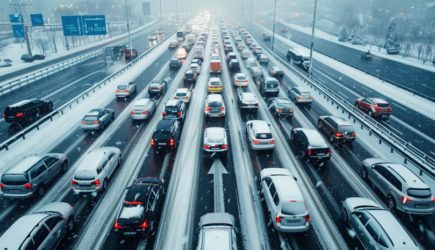 Синоптик: в Бурятии снегопад привёл к огромной пробке на трассе «Байкал»