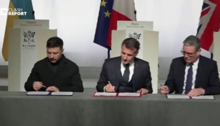 Макрон смазал церемонию подписания декларации по&nbsp;развертыванию войск на&nbsp;Украине