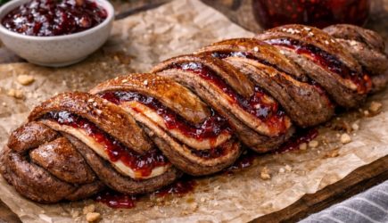 Пачка творога и любое варенье &mdash; шоколадная творожная косичка к чаю. Пеку вместо надоевших сырников и пирогов