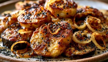 Вместо яичницы жарю баклажаны с луком &mdash; простой рецепт вкуснейшего завтрака: нарезал, бросил, съел